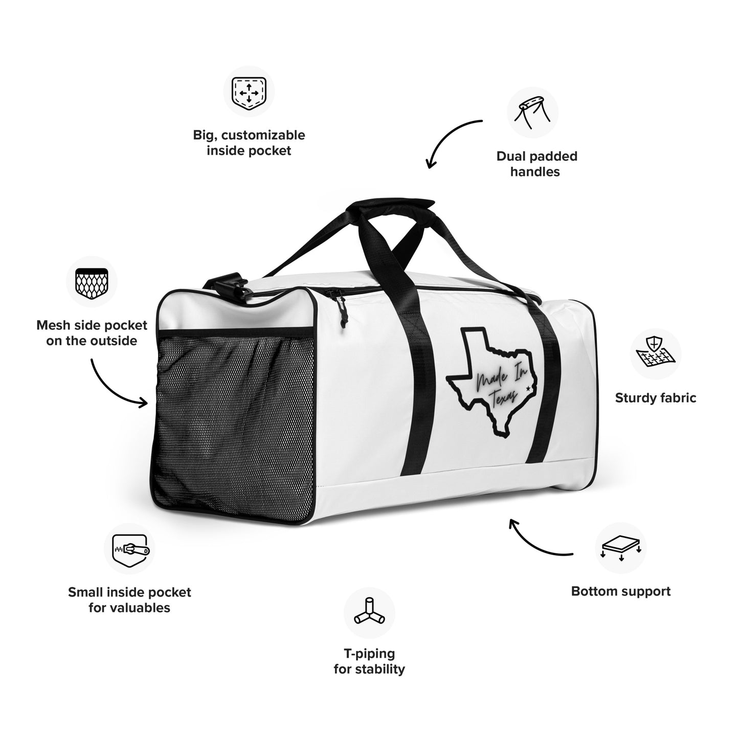 "MADE IN TEXAS" Duffle bag