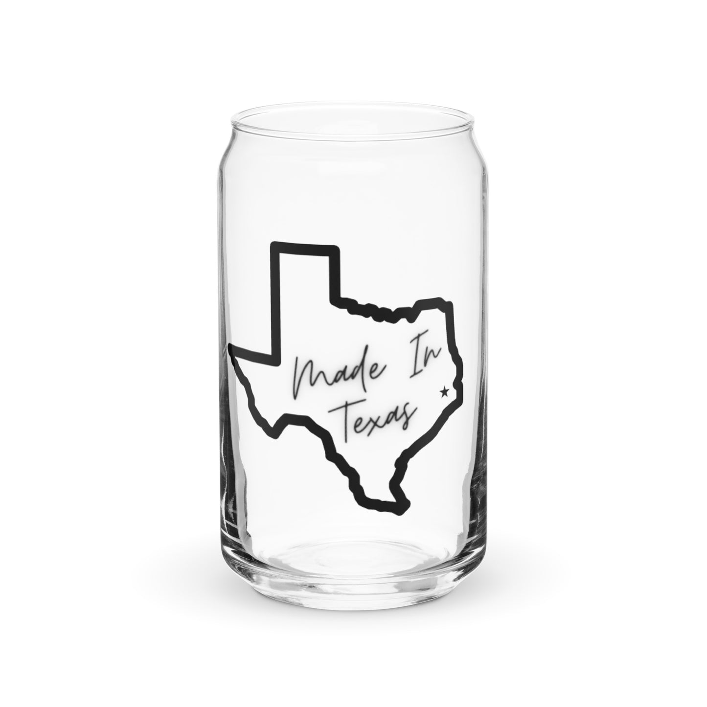 Can-shaped glass
