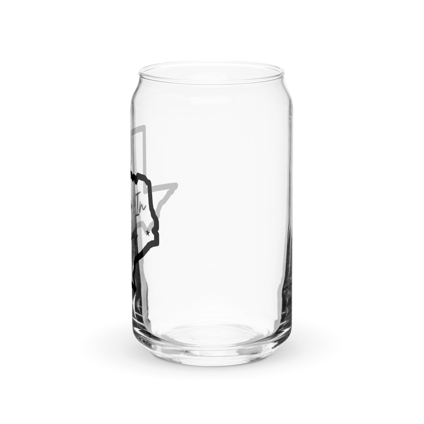 Can-shaped glass