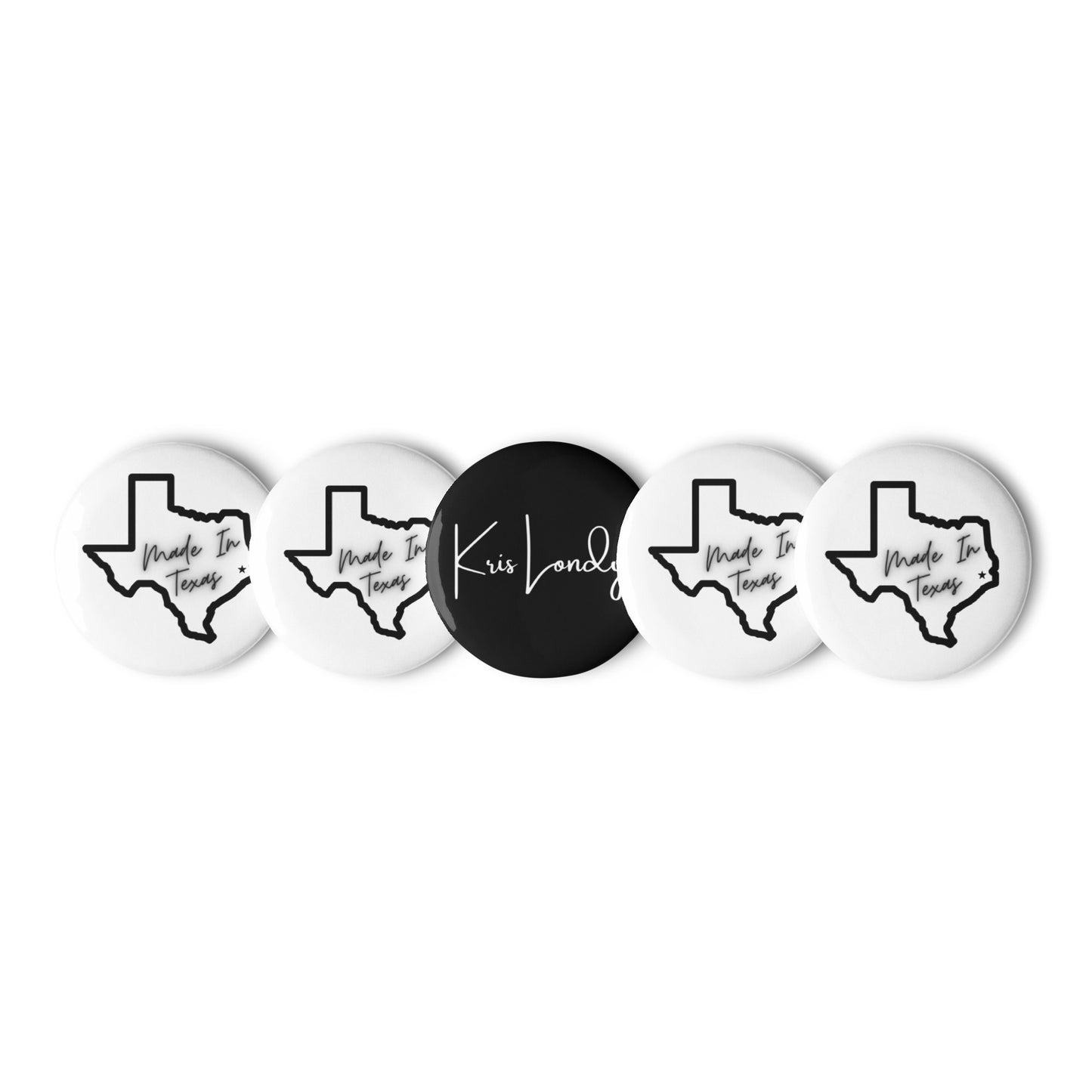 KL "MADE IN TEXAS" Set of pin buttons